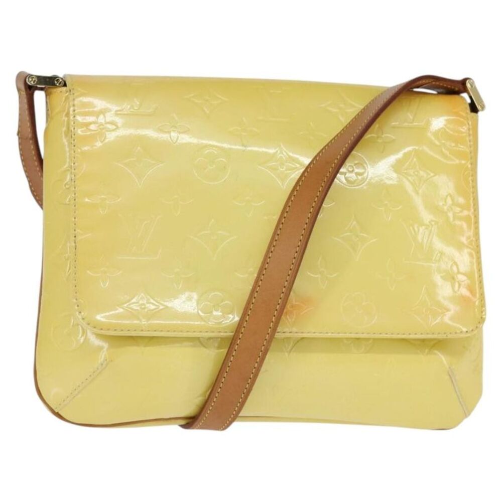 Louis Vuitton Thompson Street Monogram Vernis Yellow Patent_Leather Handbag